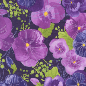 Pansys Posies By Robin Pickens For Moda - Amethyst