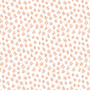 Stitchy By Contempo For Benartex - Orange/White