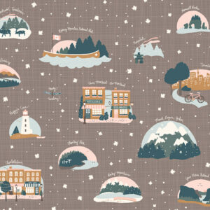 From Far And Wide By Kate & Birdie Paper Co. For Trendtex - Taupe