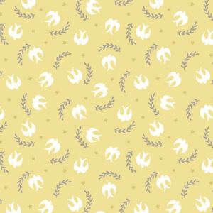 Spring Hare Reloved By Lewis & Irene - Swallows On Yellow