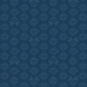 Sound Of The Sea By Cassandra Connolly For Lewis & Irene - Concealed Crab - Midnight Blue