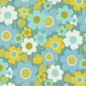 Flower Power By Maureen Mccormick For Moda - Turquoise