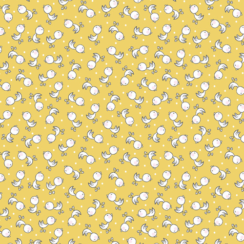 Doodle Baby By Jessica Flick For Benartex - Flannel - Yellow