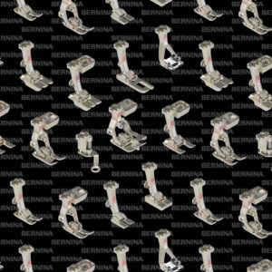 Bernina\'s Sewing Feet By Benartex - Digital - Black