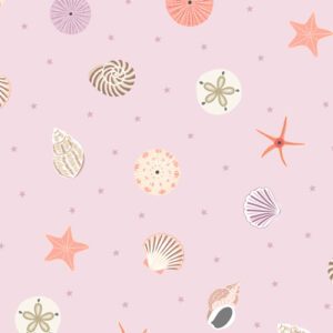 Small Things - Coastal By Lewis & Irene - Seashells On Pink Sand