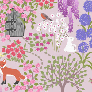 The Secret Garden By Lewis & Irene - The Secret Garden On Muted Lilac