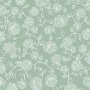 The Secret Garden By Lewis & Irene - Roses On Sage