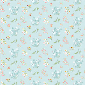 Hollyhock Lane By Poppie Cotton - Teal