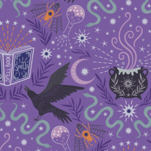 Cast A Spell By Lewis & Irene - Cast A Spell On Purple With Silver Metallic