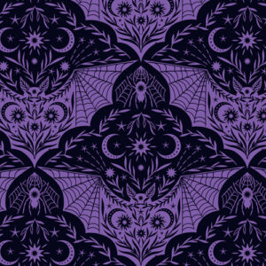 Cast A Spell By Lewis & Irene - Purple Floral Bat