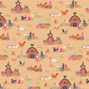 Kitty Loves Candy By Poppie Cotton - Orange