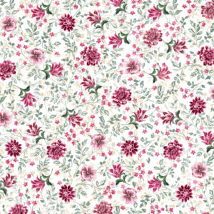 Winterberry Floral By Kanvas Studio For Benartex - Pearlescent - Cream