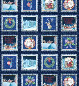 The Night Before Christmas By Jim Shore For Benartex - Digital - Panel - Blue/Multi