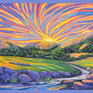Enchanted Dreamscapes By Ira Kennedy For Moda - 30" X 44" Panel - Sunset