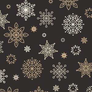 Saariselka By Lewis & Irene - Snowflakes On Charcoal
