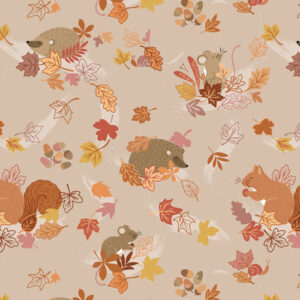 Squirrelled Away By Lewis & Irene - Hide & Squeak On Light Taupe