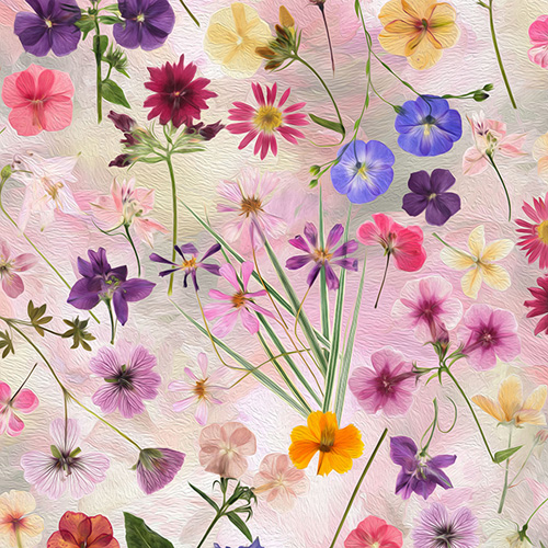 Wild Flowers - Digital - Pink