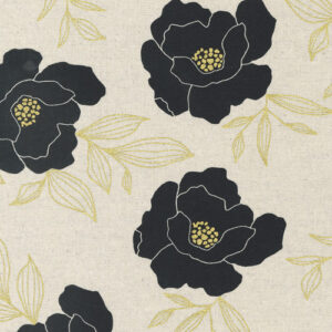 Gilded By Alli K Design For Moda - 70% Cotton 30% Linen - Mochi Linen - Paper - Gold