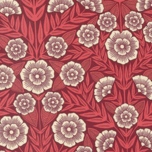 Flower Press By Katharine Watson For Moda - Crimson