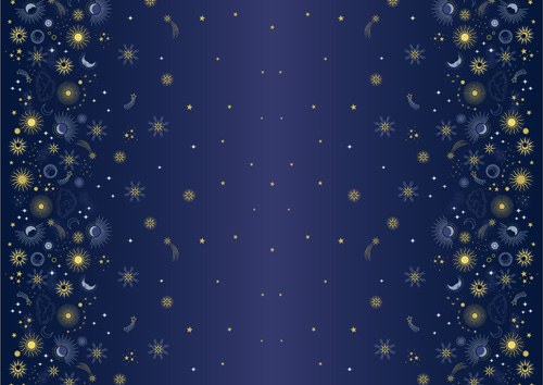 Celestial By Lewis & Irene - Celestial Digital Panel With Gold Metallic