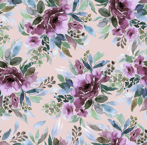 Tranquil Breeze By Ninola Designs For Rjr Fabrics - Purple Digiprint