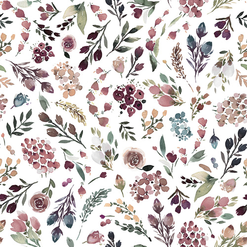 Tranquil Breeze By Ninola Designs For Rjr Fabrics - Muted White Digiprint
