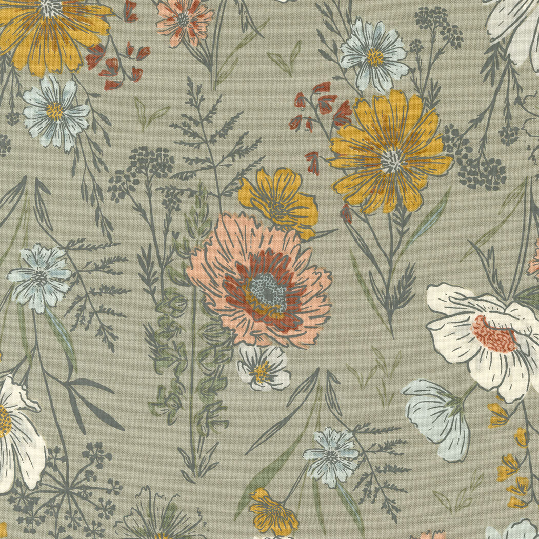Woodland & Wildflowers By Fancy That Design House For Moda - Taupe