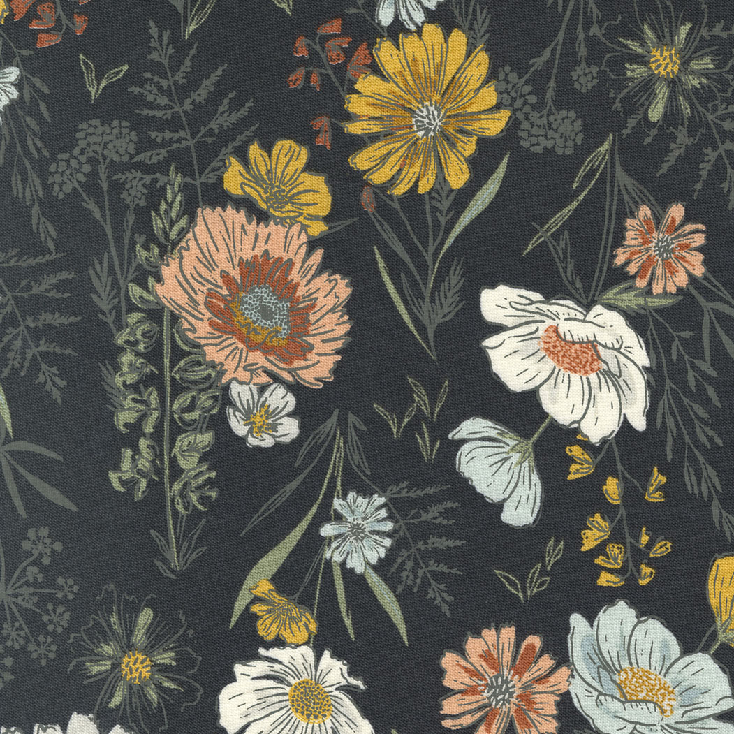 Woodland & Wildflowers By Fancy That Design House For Moda - Charcoal