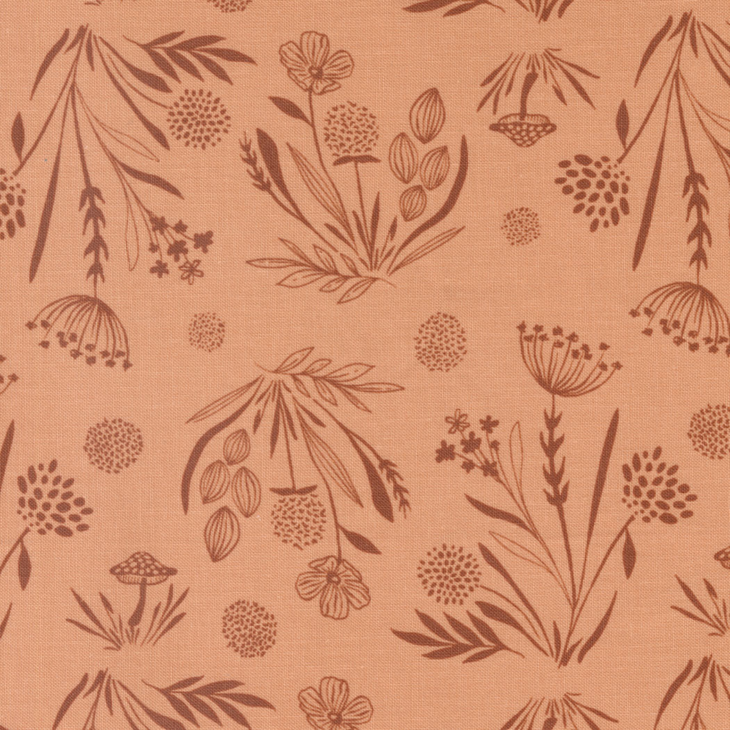 Woodland & Wildflowers By Fancy That Design House For Moda - Coral Peach