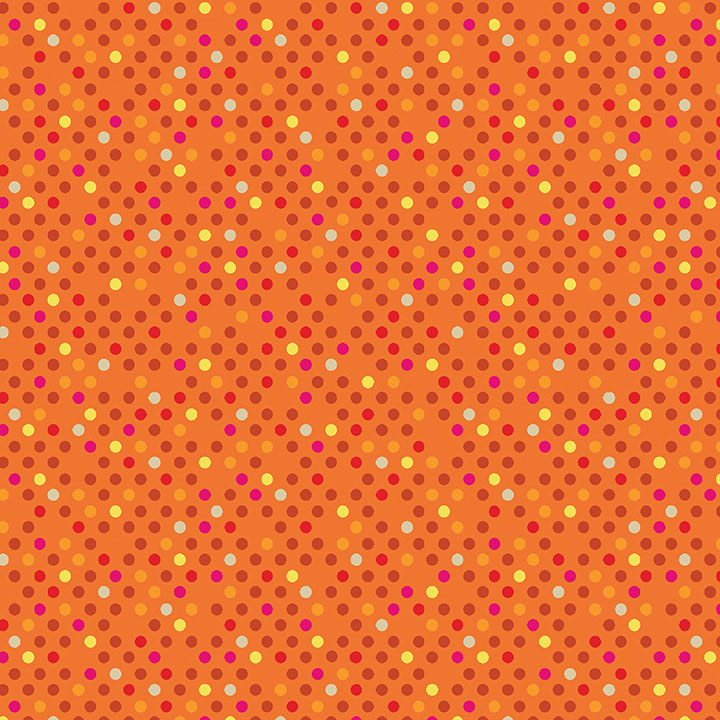 Dazzle Dots By Contempo Studio For Benartex - Orange/Multi