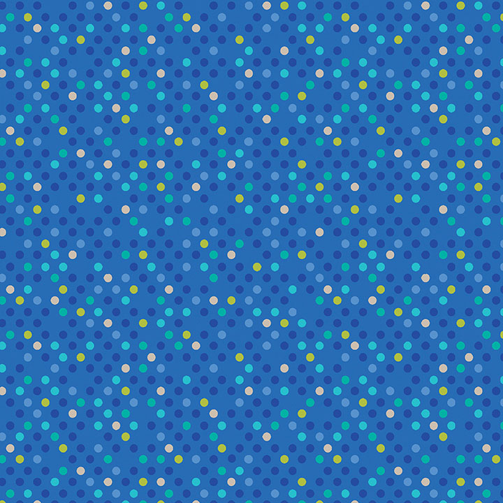 Dazzle Dots By Contempo Studio For Benartex - Blue/Multi