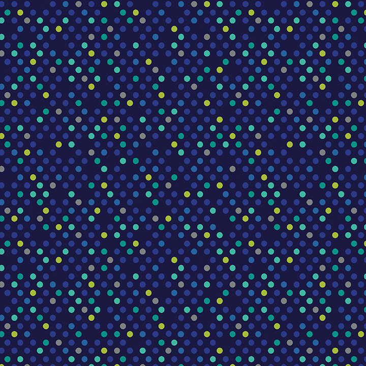 Dazzle Dots By Contempo Studio For Benartex - Navy/Multi