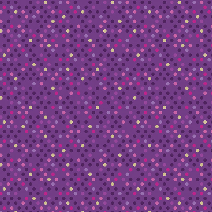 Dazzle Dots By Contempo Studio For Benartex - Purple/Multi