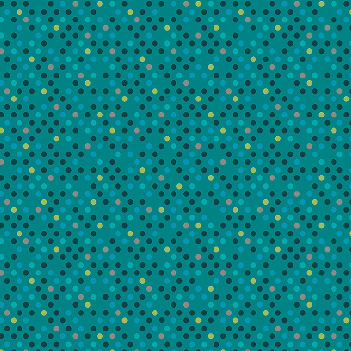 Dazzle Dots By Contempo Studio For Benartex - Tealmulti