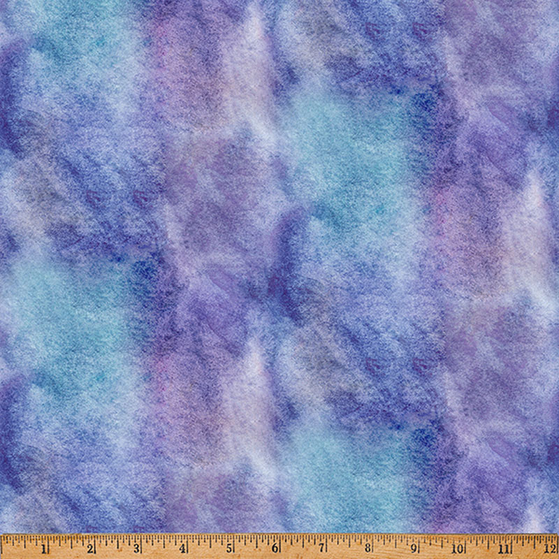 Dandelion Wishes By Hoffman  - A Hoffman Spectrum Print Wisteria