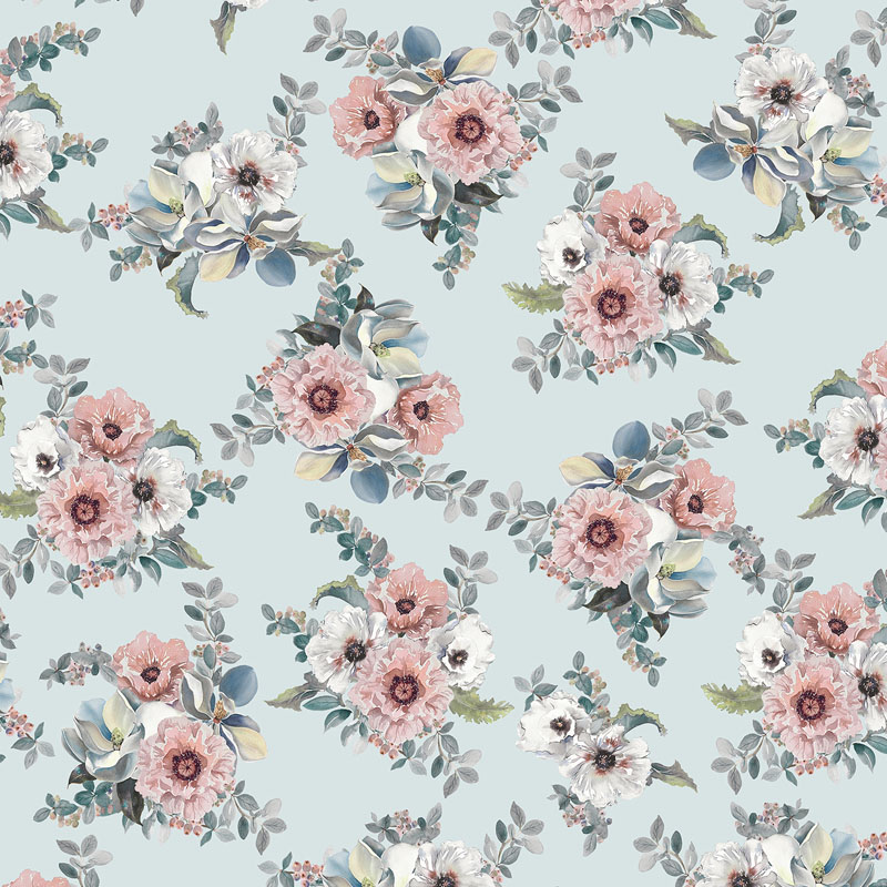Floral Serenade By Tracy Moad By Rjr Fabrics - Digiprint - Mint
