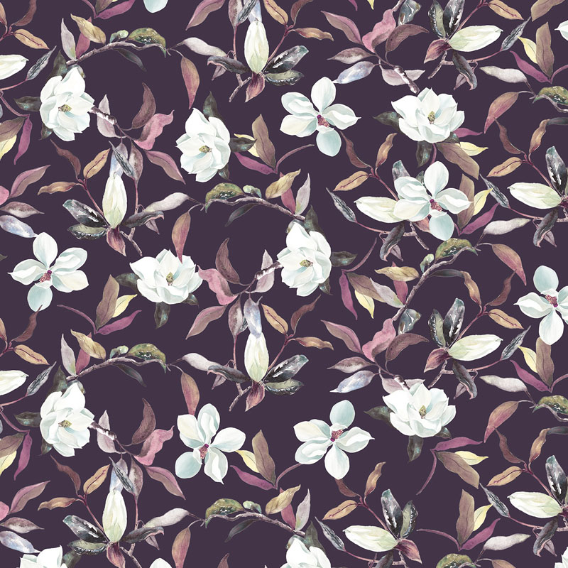 Floral Serenade By Tracy Moad By Rjr Fabrics - Digiprint - Nightfall