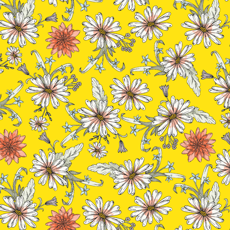 Dear Dahlia By Rjr Studio For Rjr Fabrics - Canary