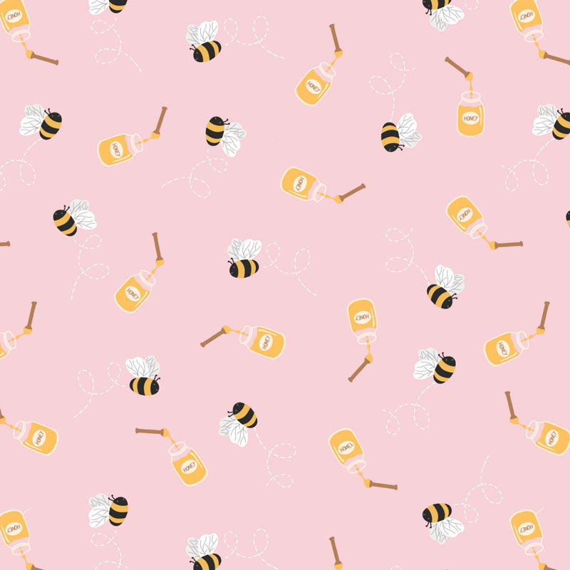 Teddy Bears Picnic By Lewis & Irene - Honey Bee On Pink