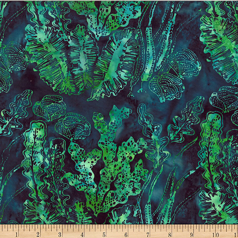 Jelly Fish Batiks By Mckenna Ryan For Hoffman - Emerald