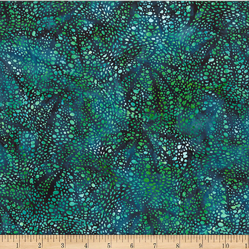 Jelly Fish Batiks By Mckenna Ryan For Hoffman - Teal