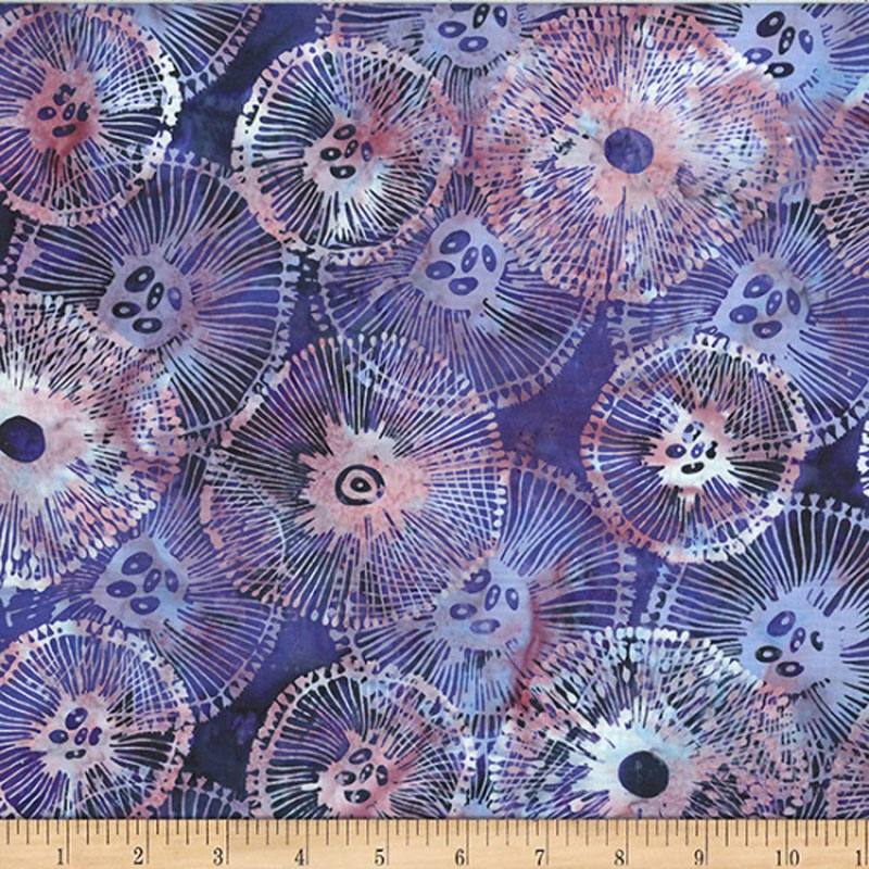 Jelly Fish Batiks By Mckenna Ryan For Hoffman - Amethyst