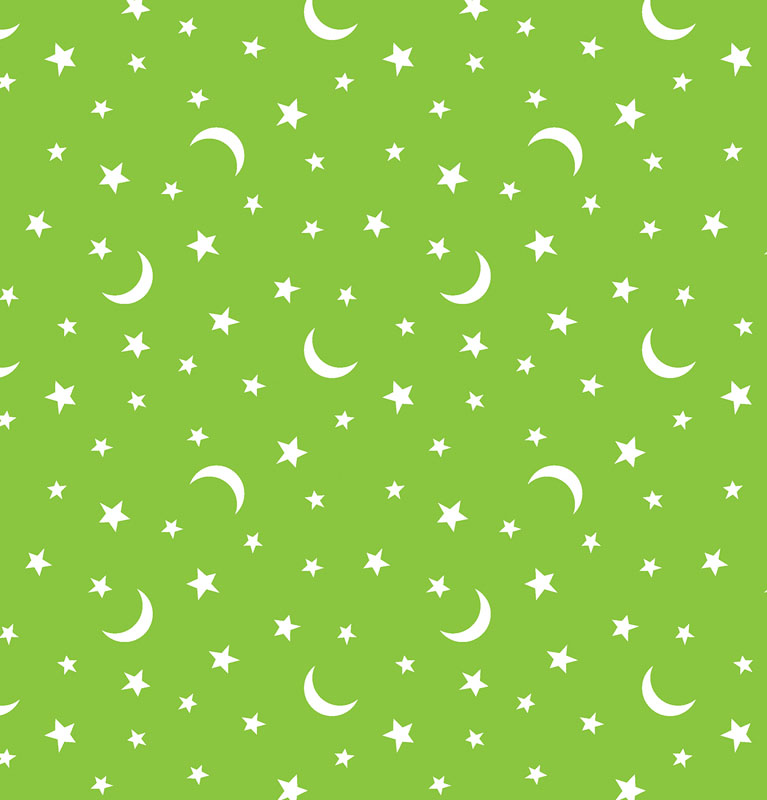 Black & Boo By Kanvas Studio For Benartex - Green - Glow In Dark Fabric