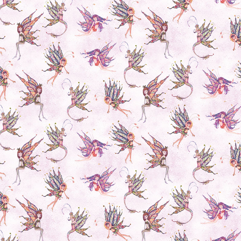 Fairy Enchantment By Donna Antonucci For Benartex - Digitally Printed - Blush