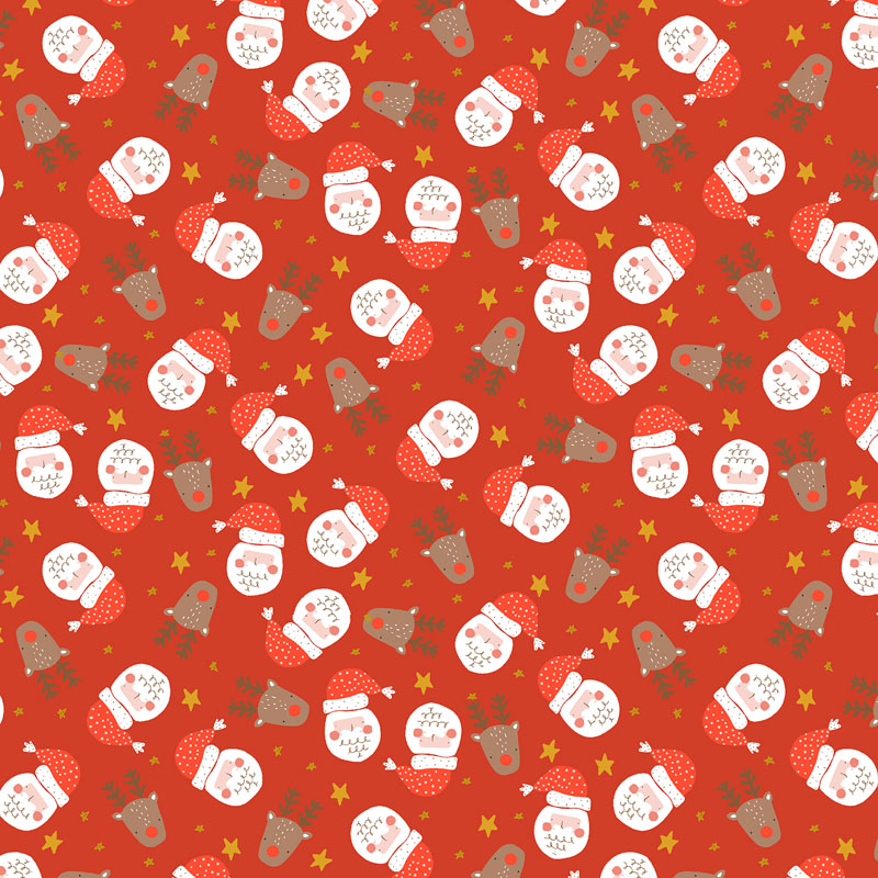 Christmas Lane By Rjr Studio For Rjr Fabrics - Red