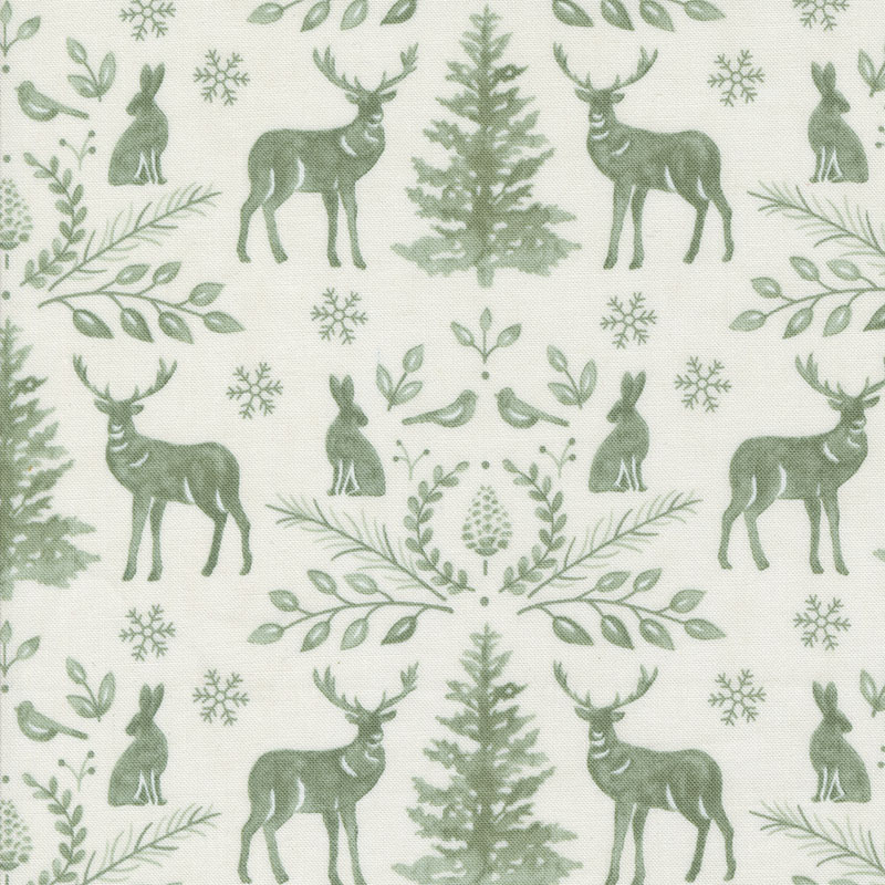 Woodland Winter By Deb Strain For Moda - Snowy White