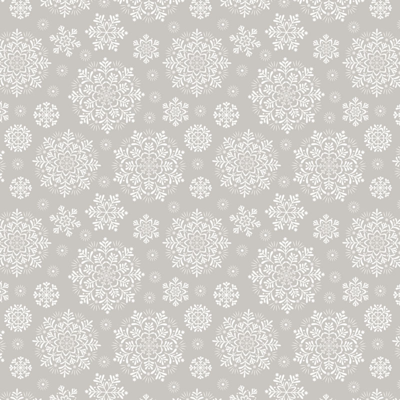 Peace & Joy By Lewis & Irene - Snowflakes On Light Silver