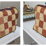 Quilt cover on sewing machine