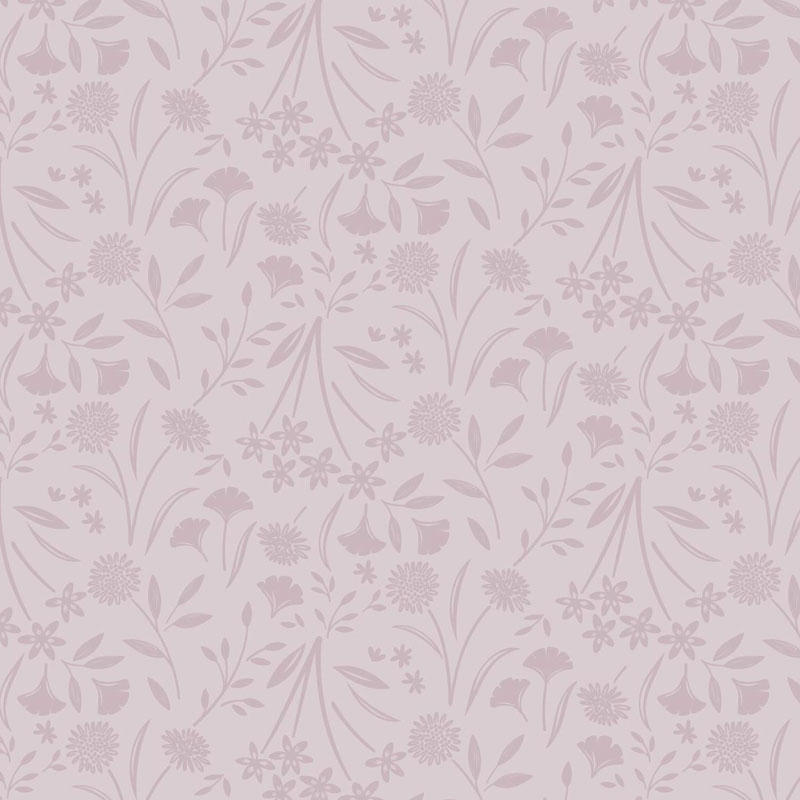 Evenfall By Cassandra Connolly For Lewis & Irene - Floral Dusk - Dusky Pink