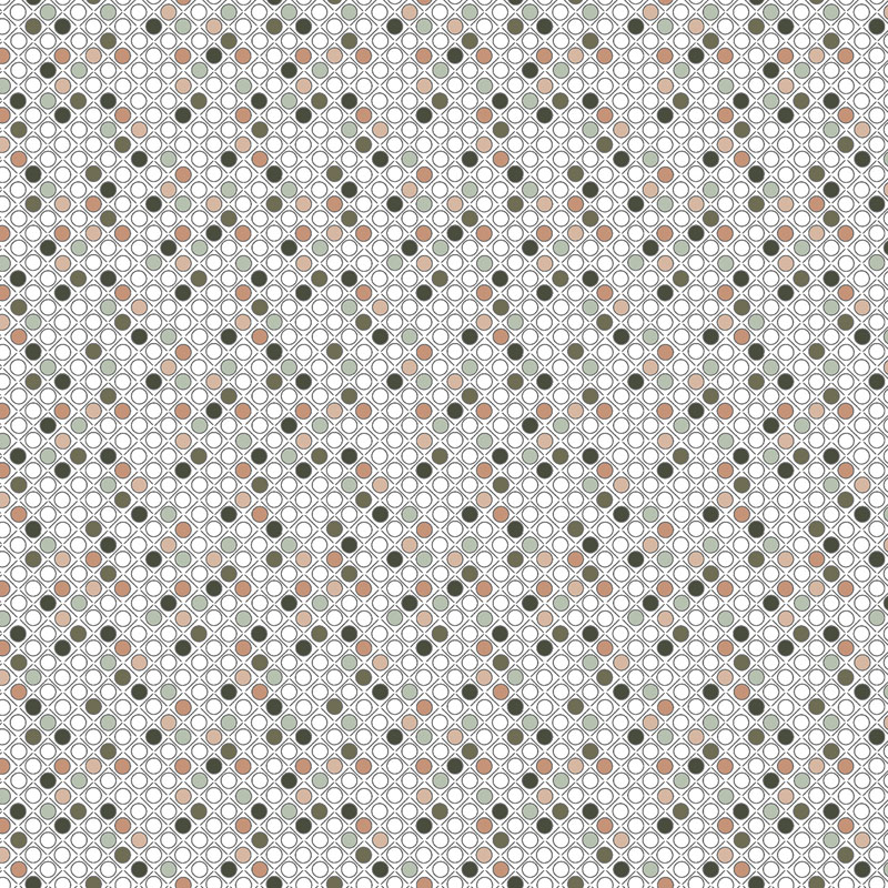 Miniature Minis Iii By Rjr Studio For Rjr Fabrics - Foulard Geo - Earthy